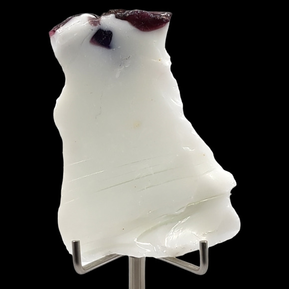 Milk Glass Infused Amethyst Purple Art Glass Cullet Slag Glass #4M37 - Picture 3 of 6